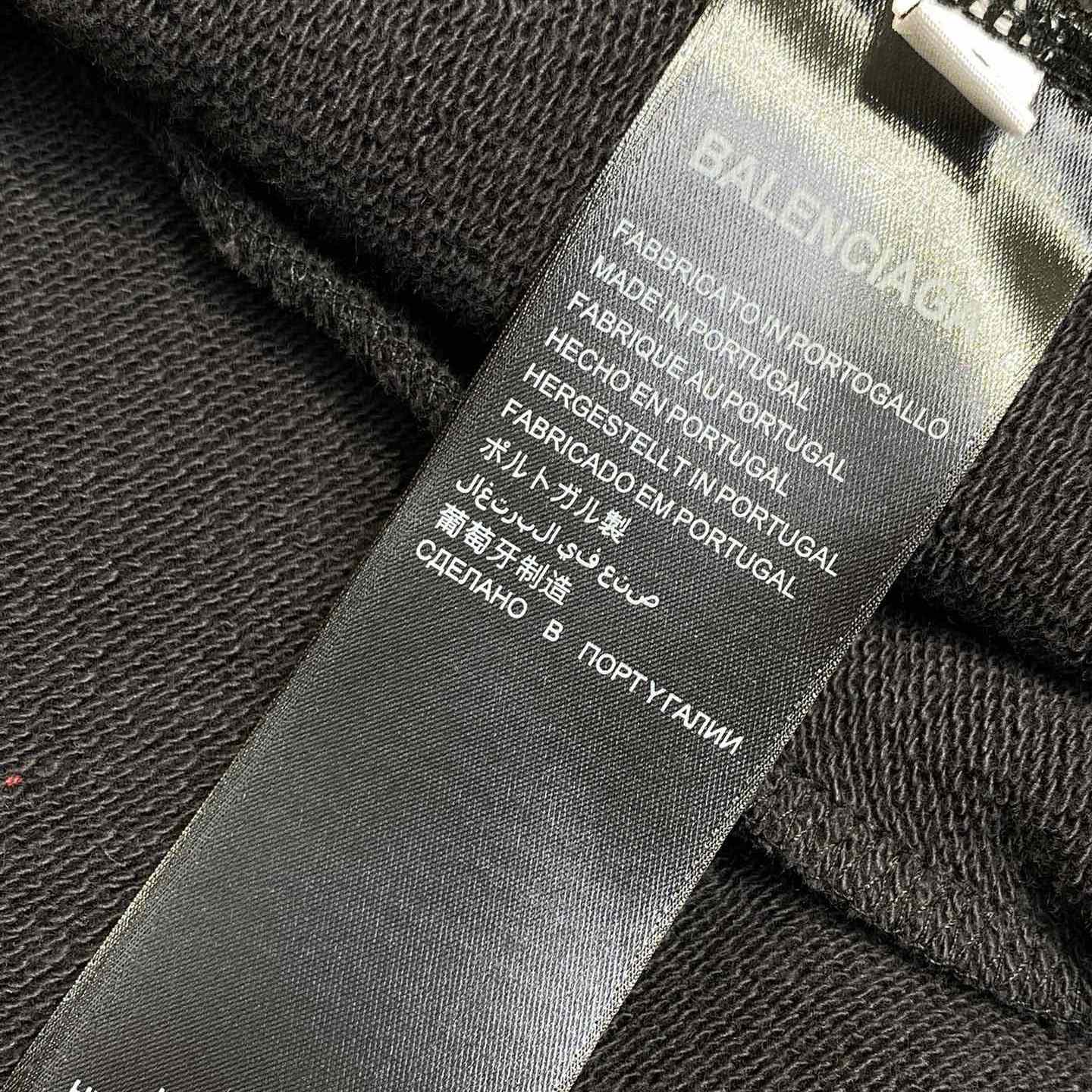 Balenciaga Taped Balenciaga Back Shorts In Faded Black - DesignerGu