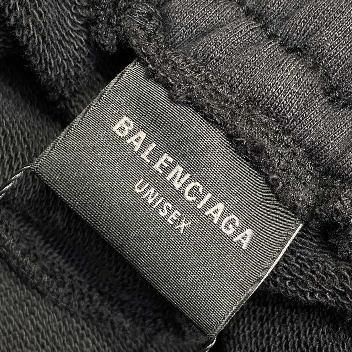 Balenciaga Taped Balenciaga Back Shorts In Faded Black - DesignerGu