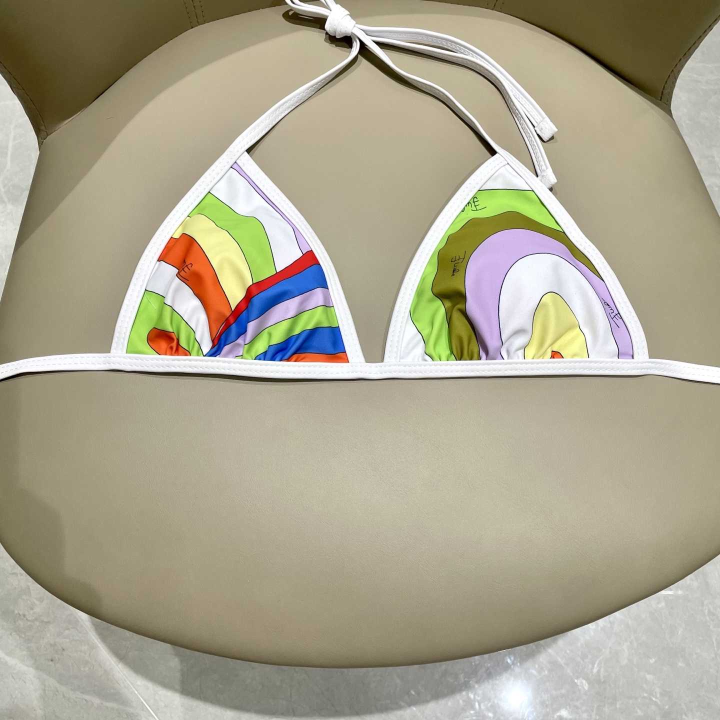 Pucci Iride-Print Bikini Top And Bikini Briefs - DesignerGu