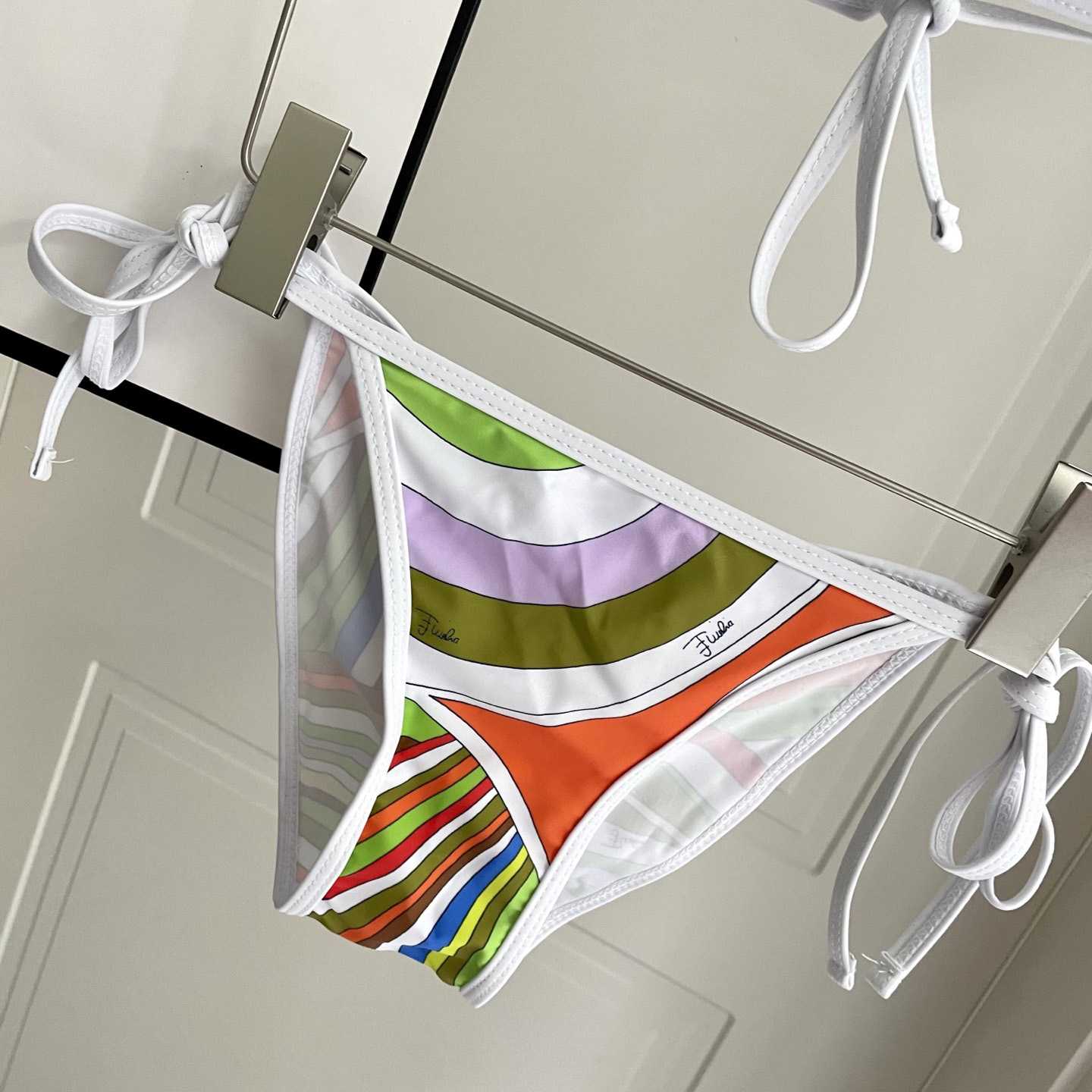 Pucci Iride-Print Bikini Top And Bikini Briefs - DesignerGu