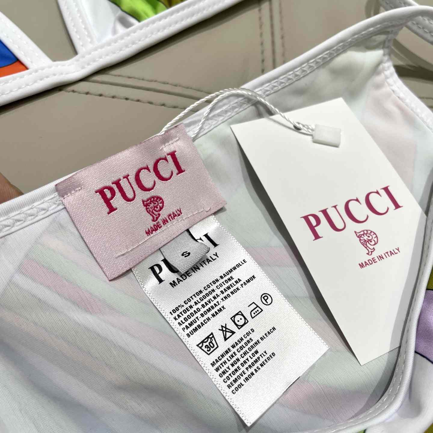 Pucci Iride-Print Bikini Top And Bikini Briefs - DesignerGu