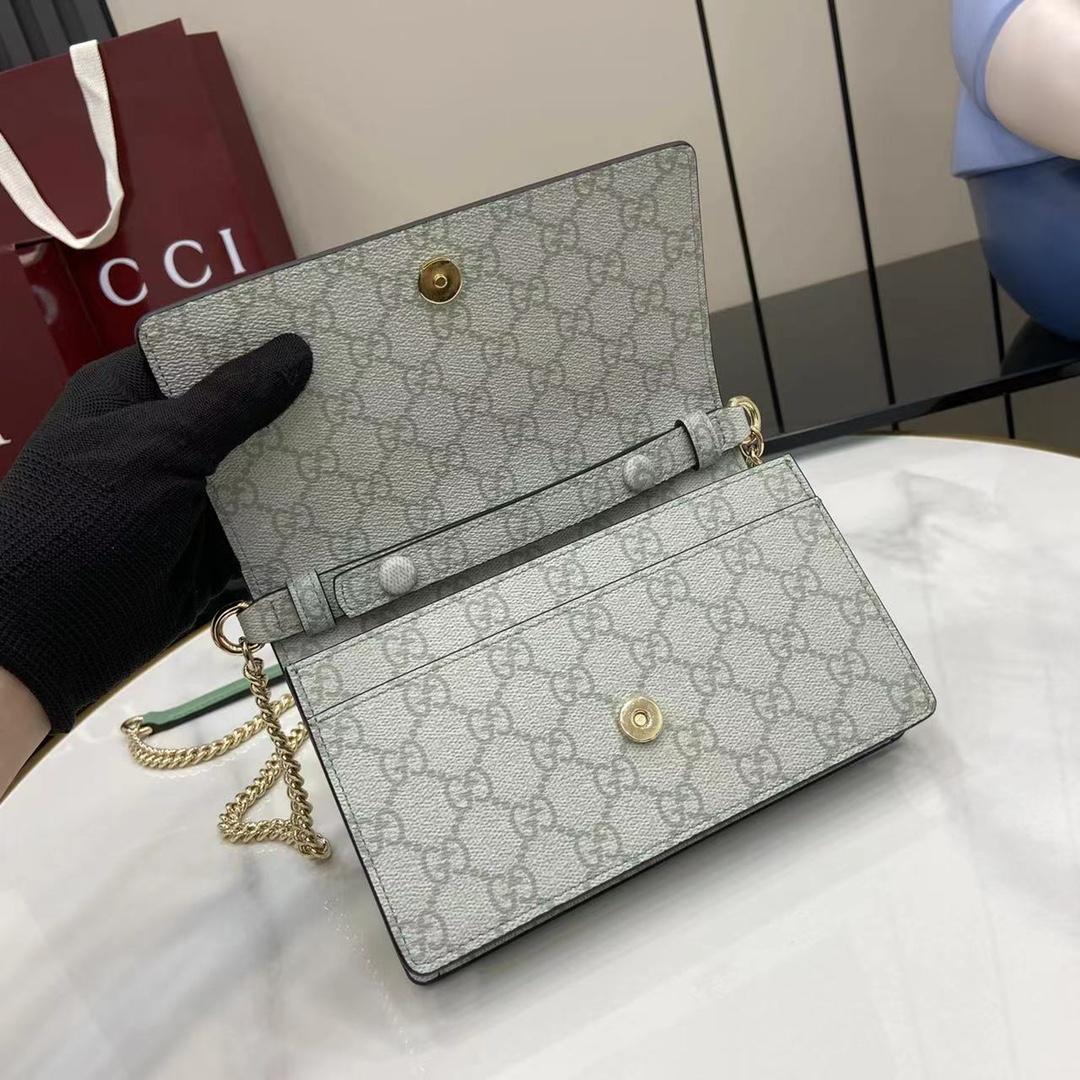 Gucci GG Emblem Wallet On Chain - DesignerGu