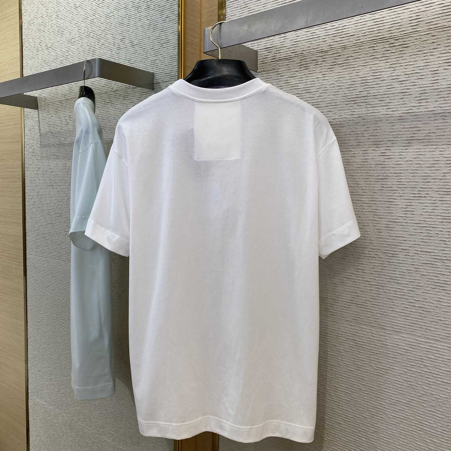 Givenchy T-shirt In Cotton With HG Embroidery - DesignerGu