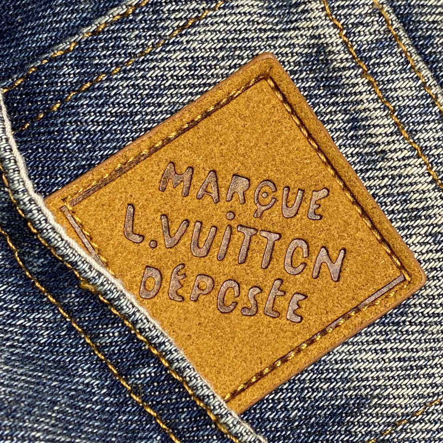 Louis Vuitton Sunfaded Effect Denim Long-Sleeved Shirt   1AHCI4 - DesignerGu