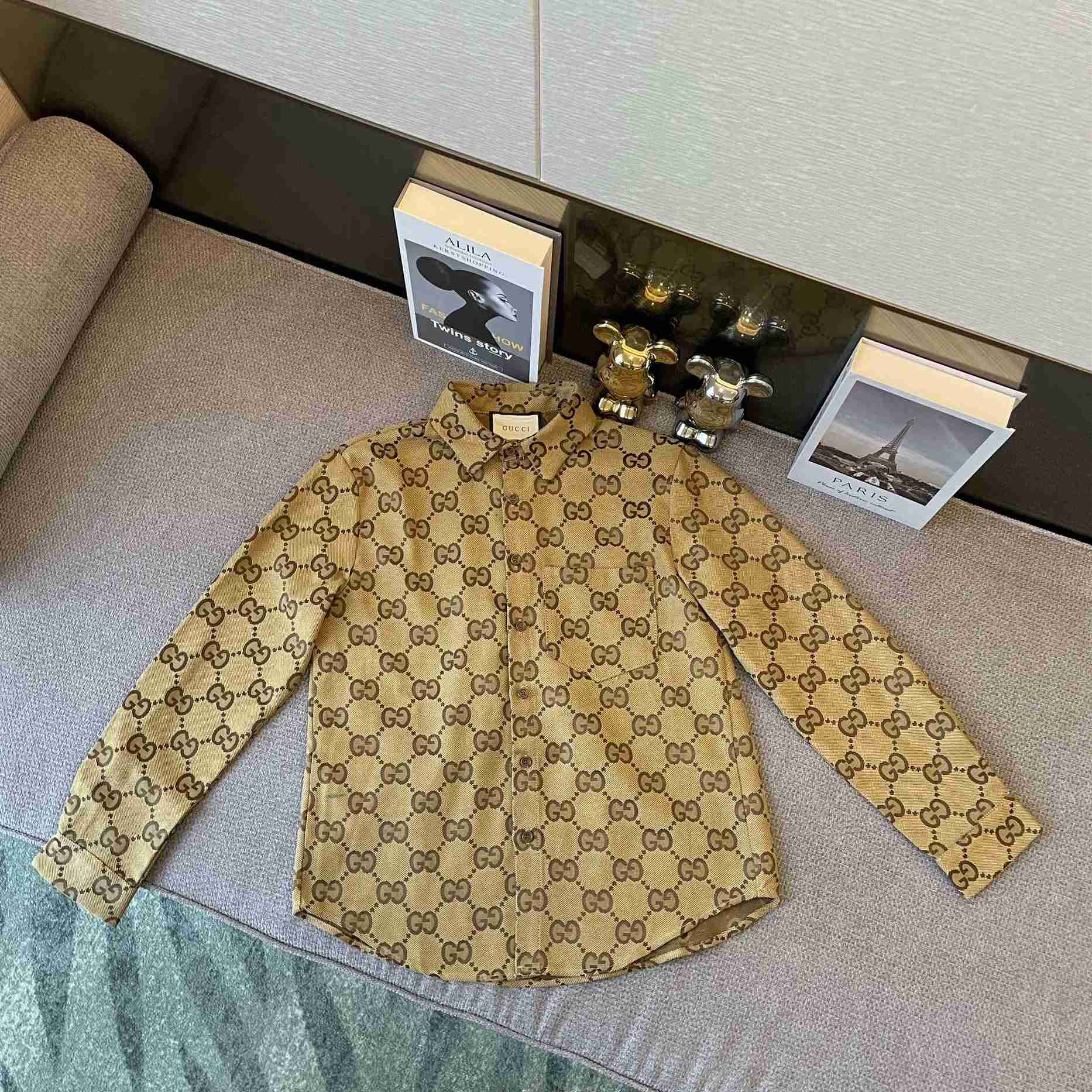 Gucci Maxi GG canvas shirt - DesignerGu