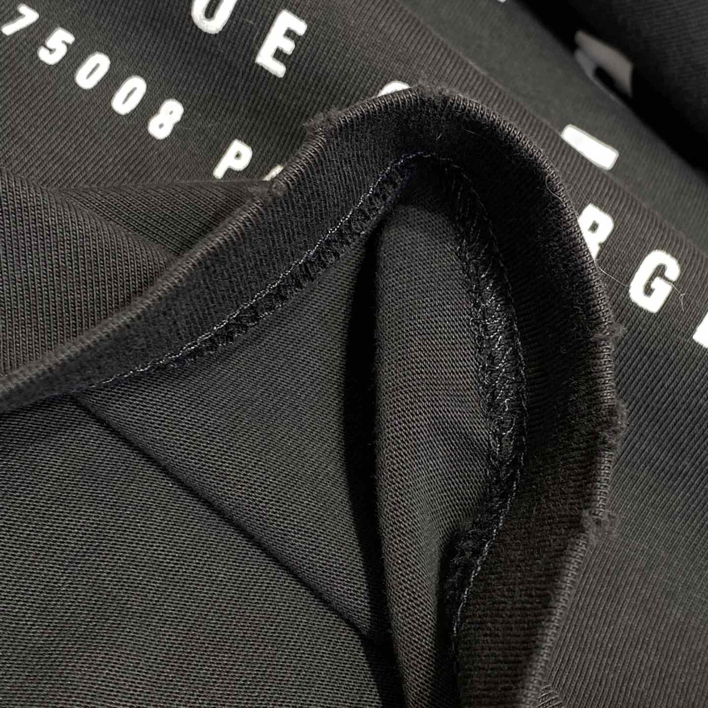 Balenciaga Eye Chart Distressed Oversize Cotton T-shirt - DesignerGu