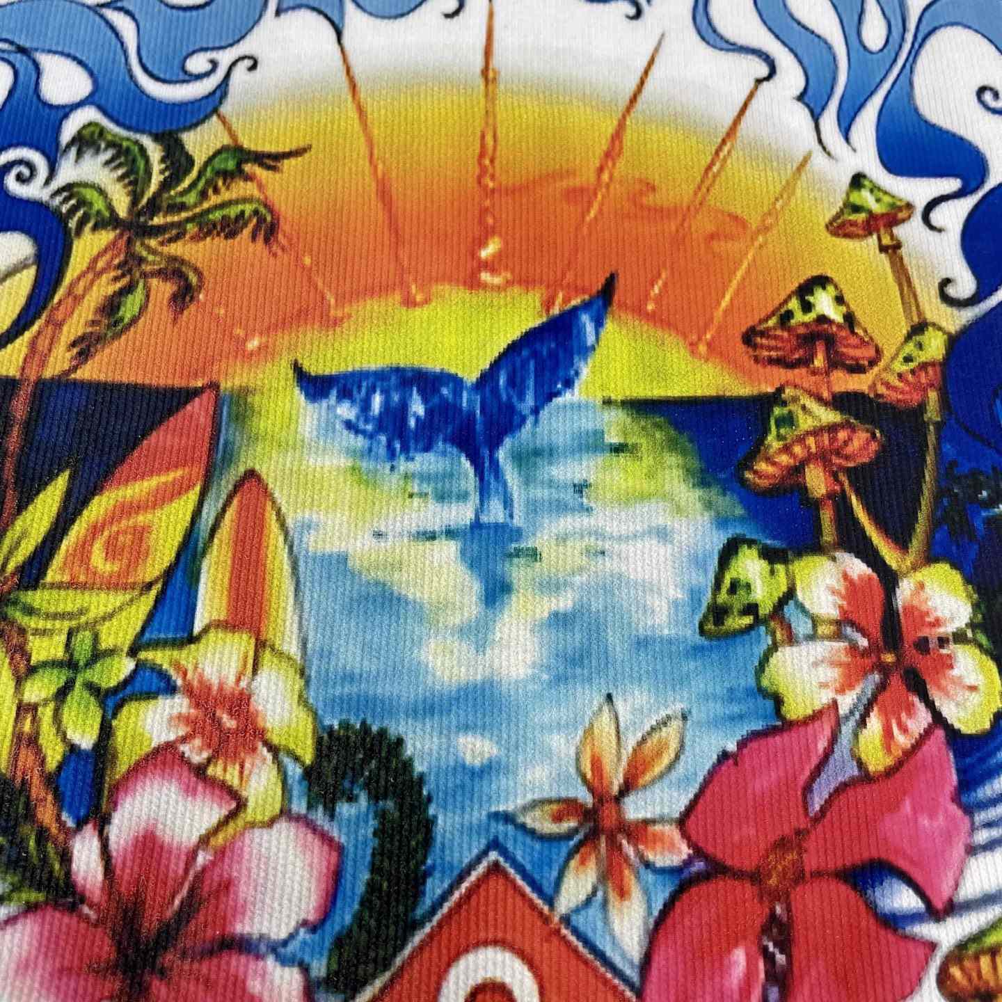 Casablanca Surf Trip Printed Tee - White  C996 - DesignerGu