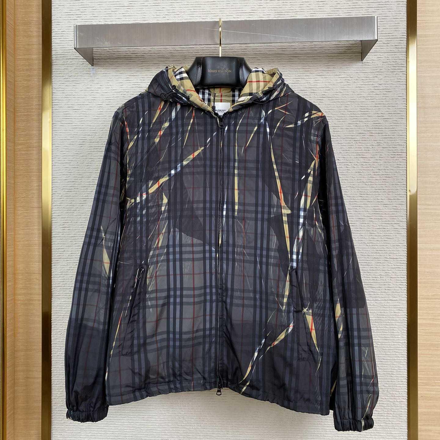 Burberry Sliced Check Hooded Jacket - DesignerGu