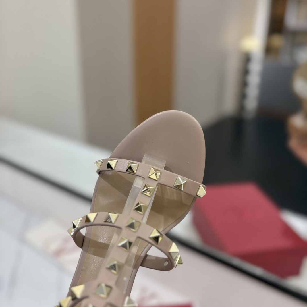 Valent Garavani Rockstud 60mm ankle-strap Sandals - DesignerGu