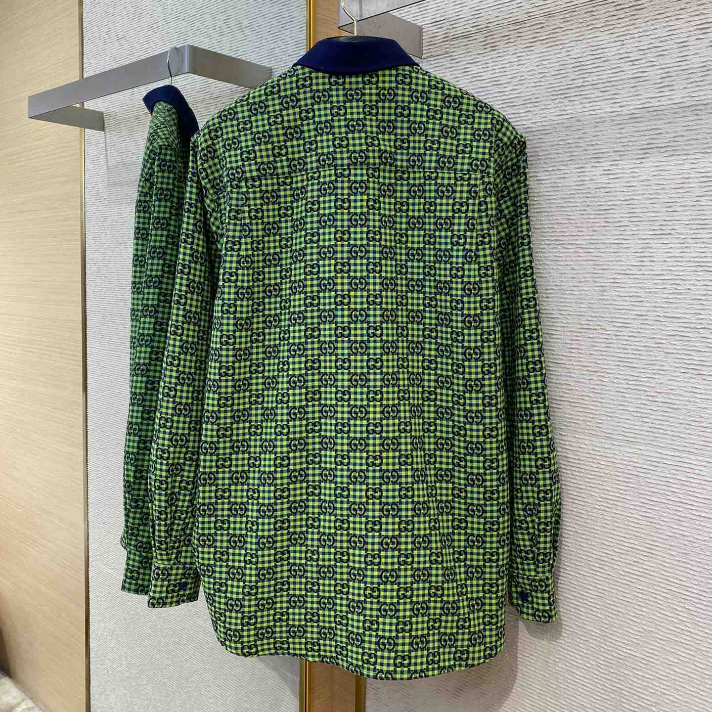 Gucci GG Gingham Cotton Wool Jacket - DesignerGu