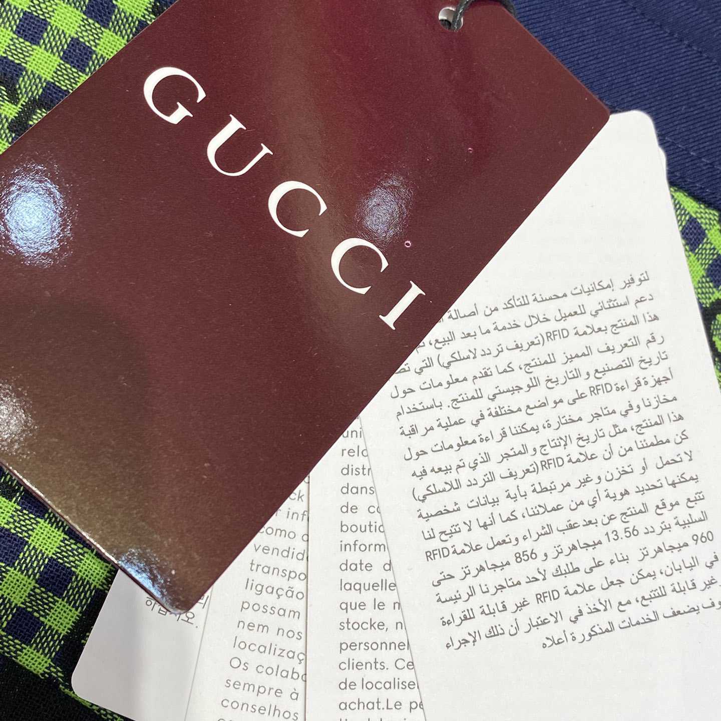 Gucci GG Gingham Cotton Wool Jacket - DesignerGu