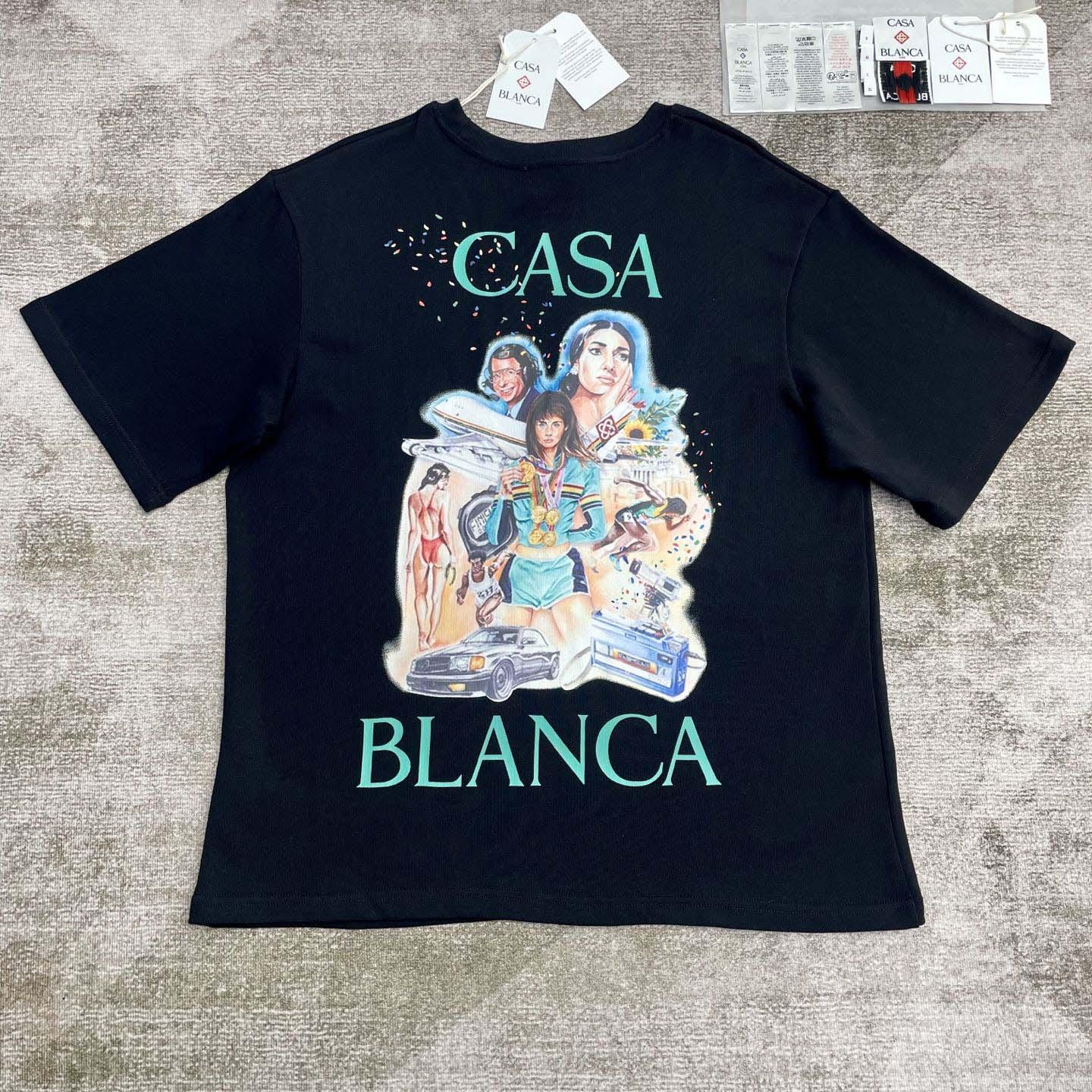 Casablanca printed T-shirt   C949 - DesignerGu