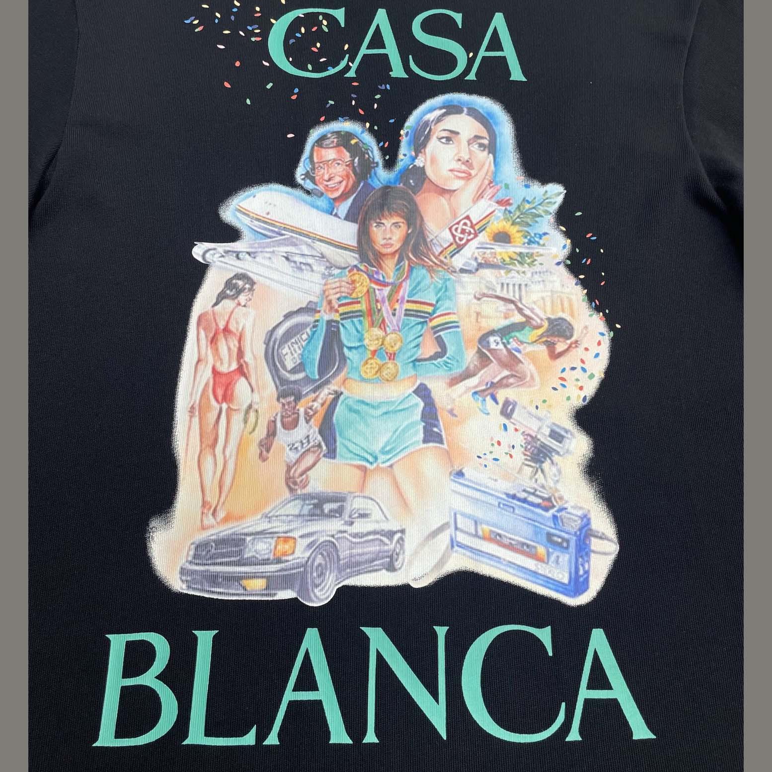 Casablanca printed T-shirt   C949 - DesignerGu