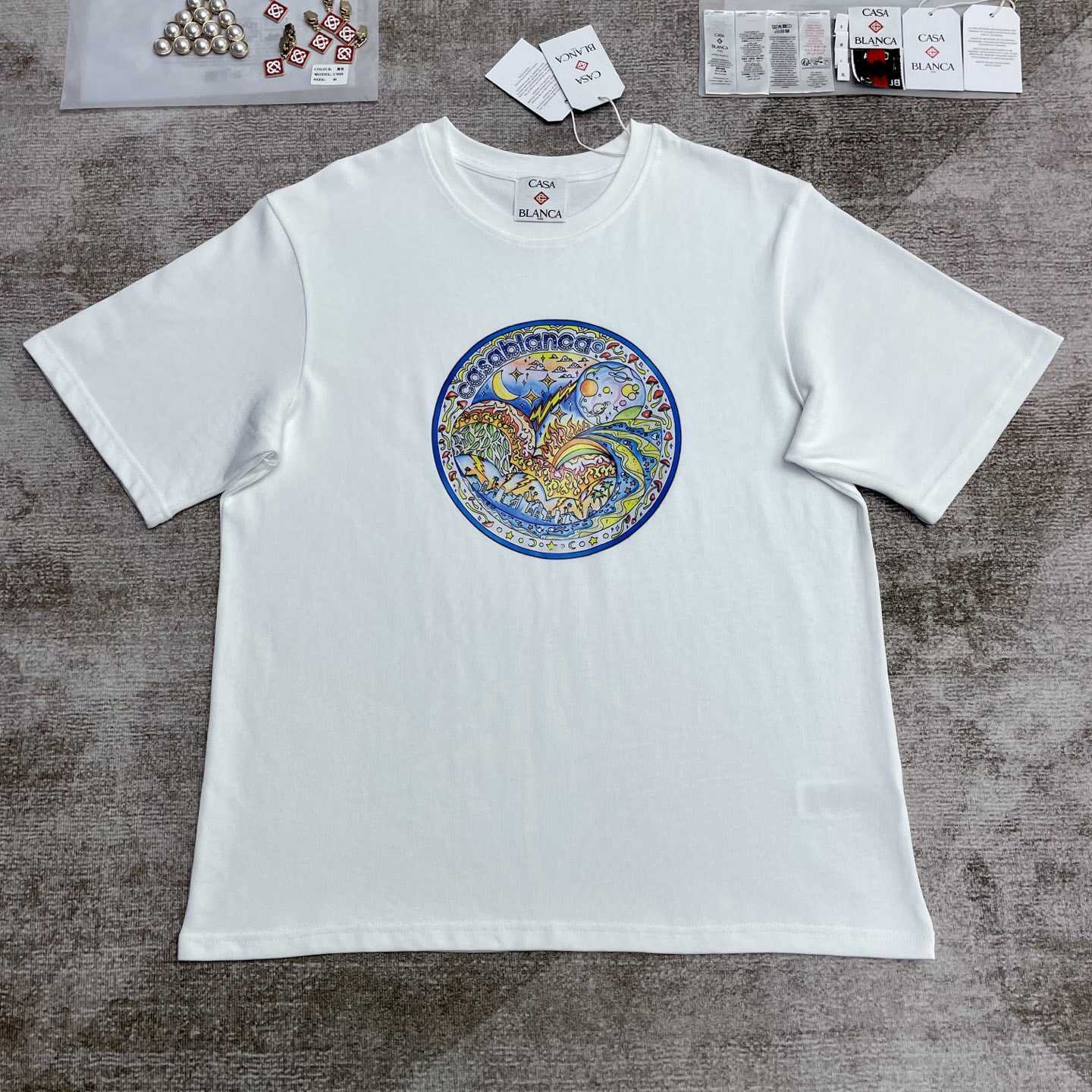 Casablanca The Four Elements T-shirt   C994 - DesignerGu