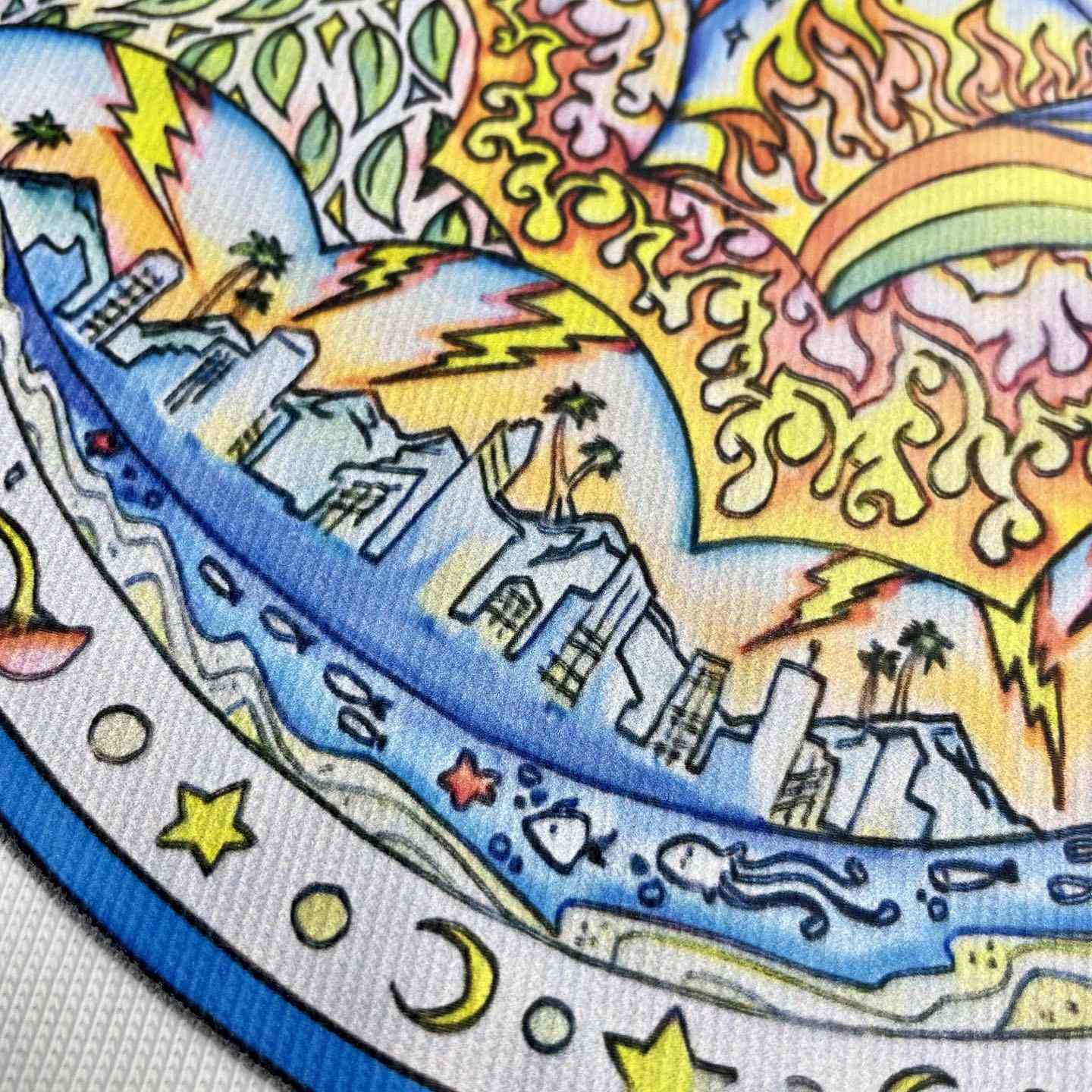 Casablanca The Four Elements T-shirt   C994 - DesignerGu