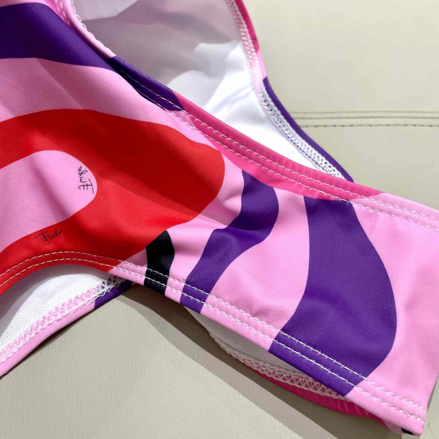 Pucci One-shoulder Embellished Printed Swimsuit  - DesignerGu