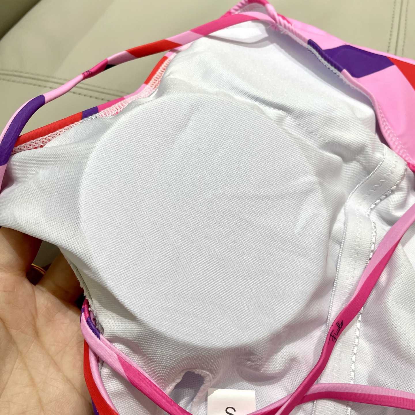 Pucci One-shoulder Embellished Printed Swimsuit  - DesignerGu