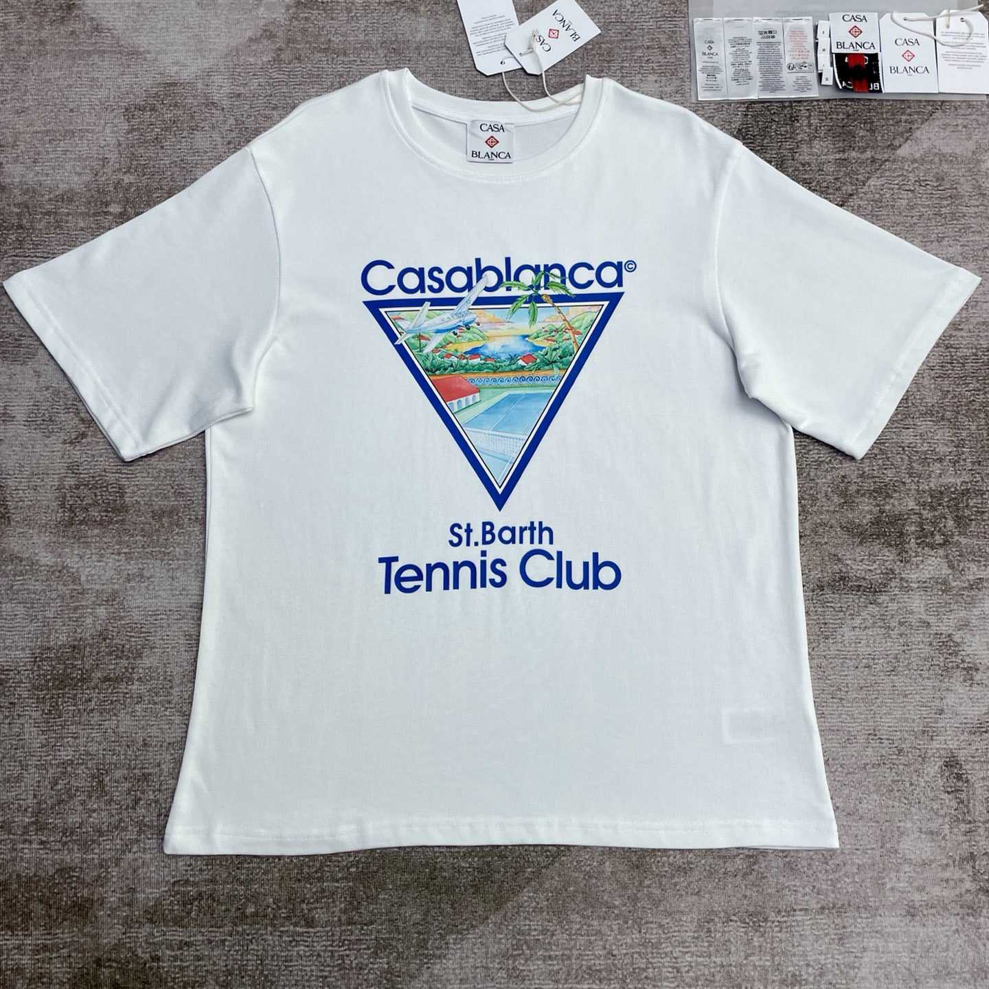 Casablanca Tennis Club Icon T-Shirt   C998 - DesignerGu