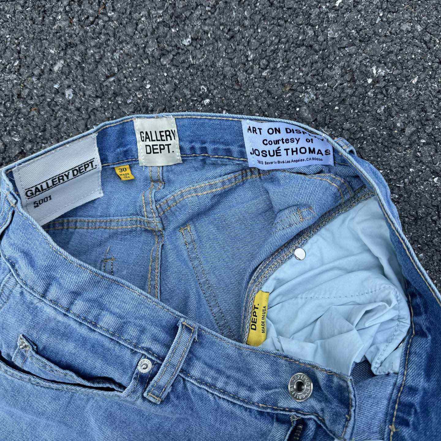 Gallery Dept. Reconstructed Denim Carpenter Shorts - DesignerGu