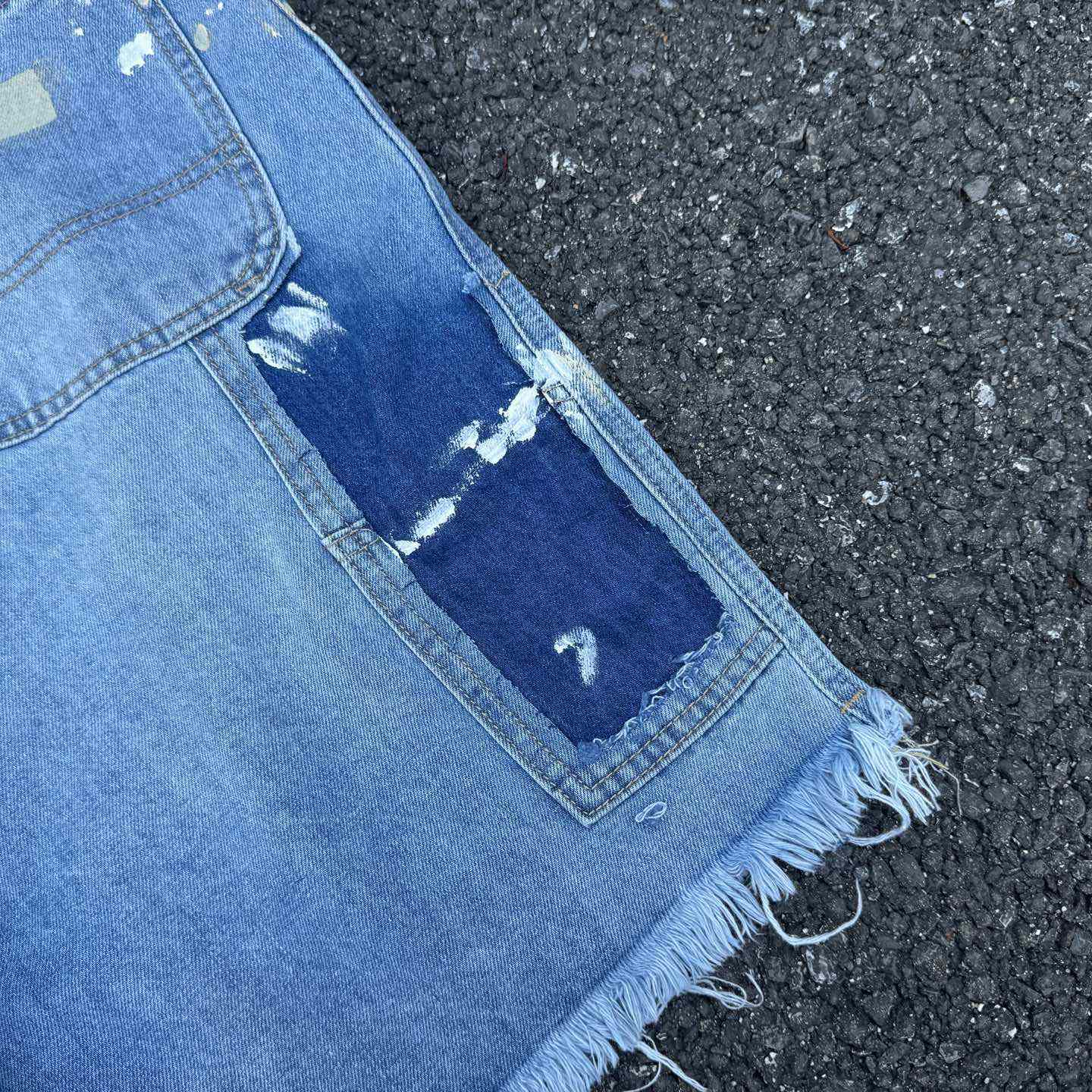 Gallery Dept. Reconstructed Denim Carpenter Shorts - DesignerGu