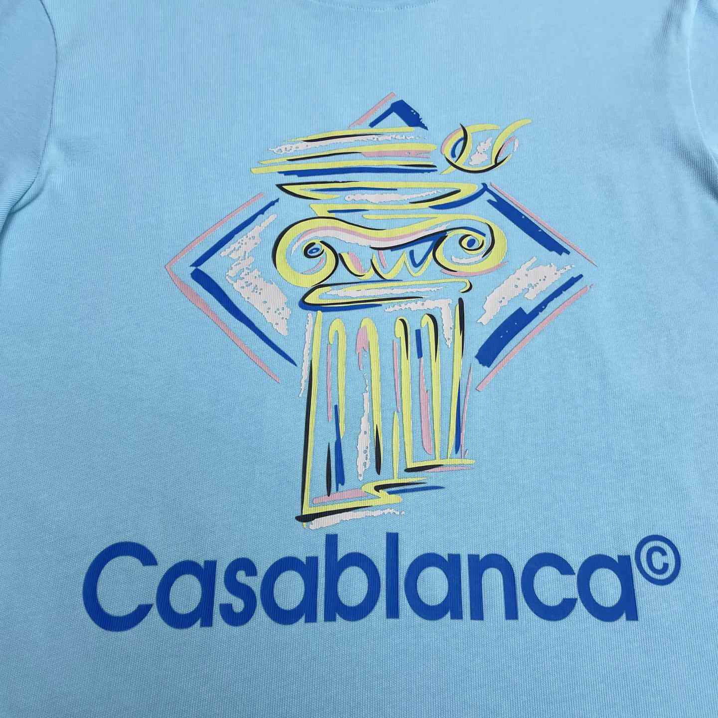 Casablanca Diamond Column-print T-shirt   C945 - DesignerGu