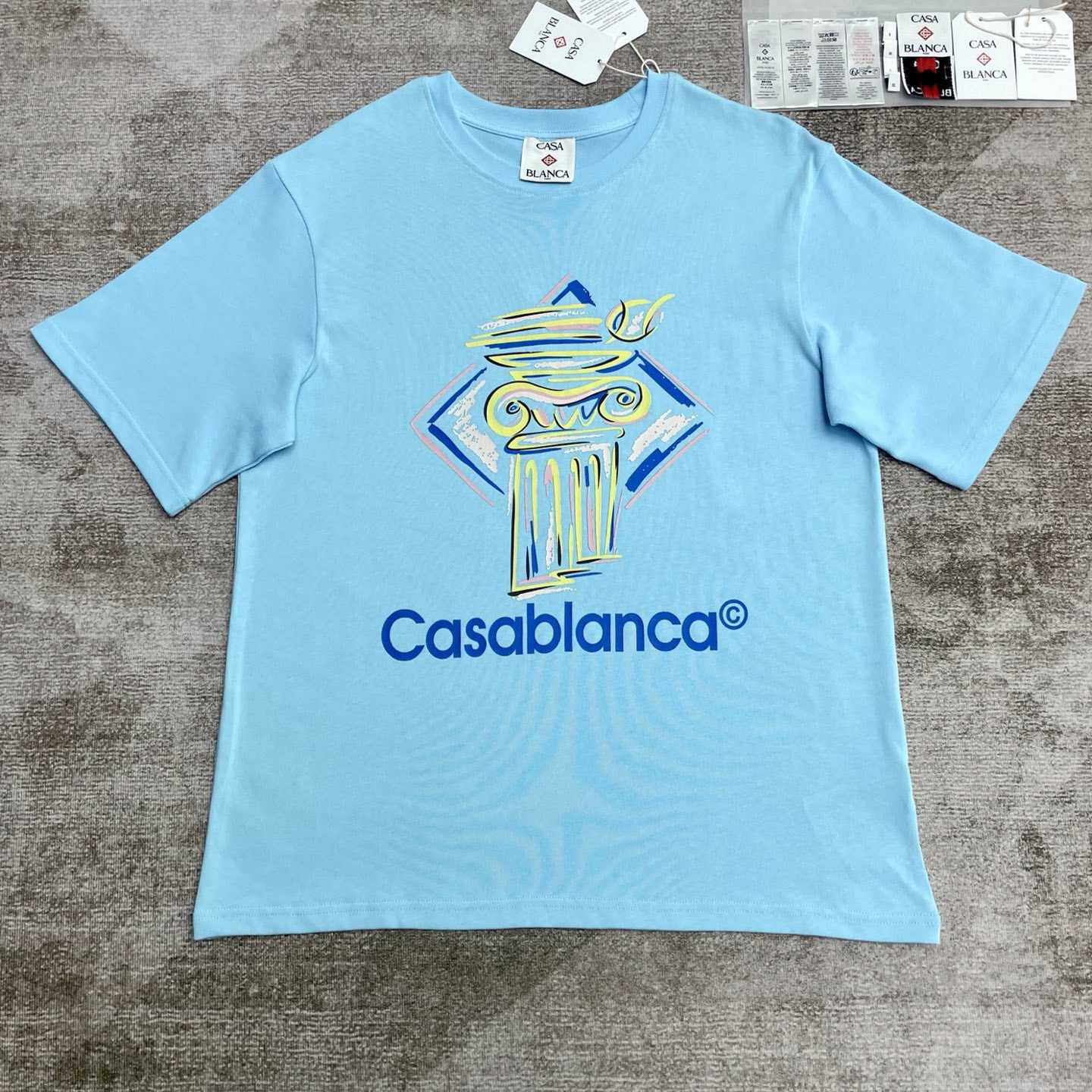 Casablanca Diamond Column-print T-shirt   C945 - DesignerGu