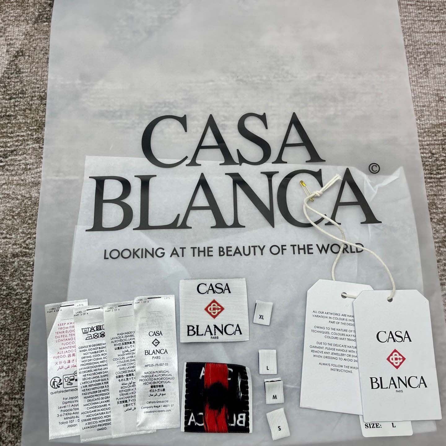 Casablanca Black Diamond Column Printed T-Shirt   C953 - DesignerGu