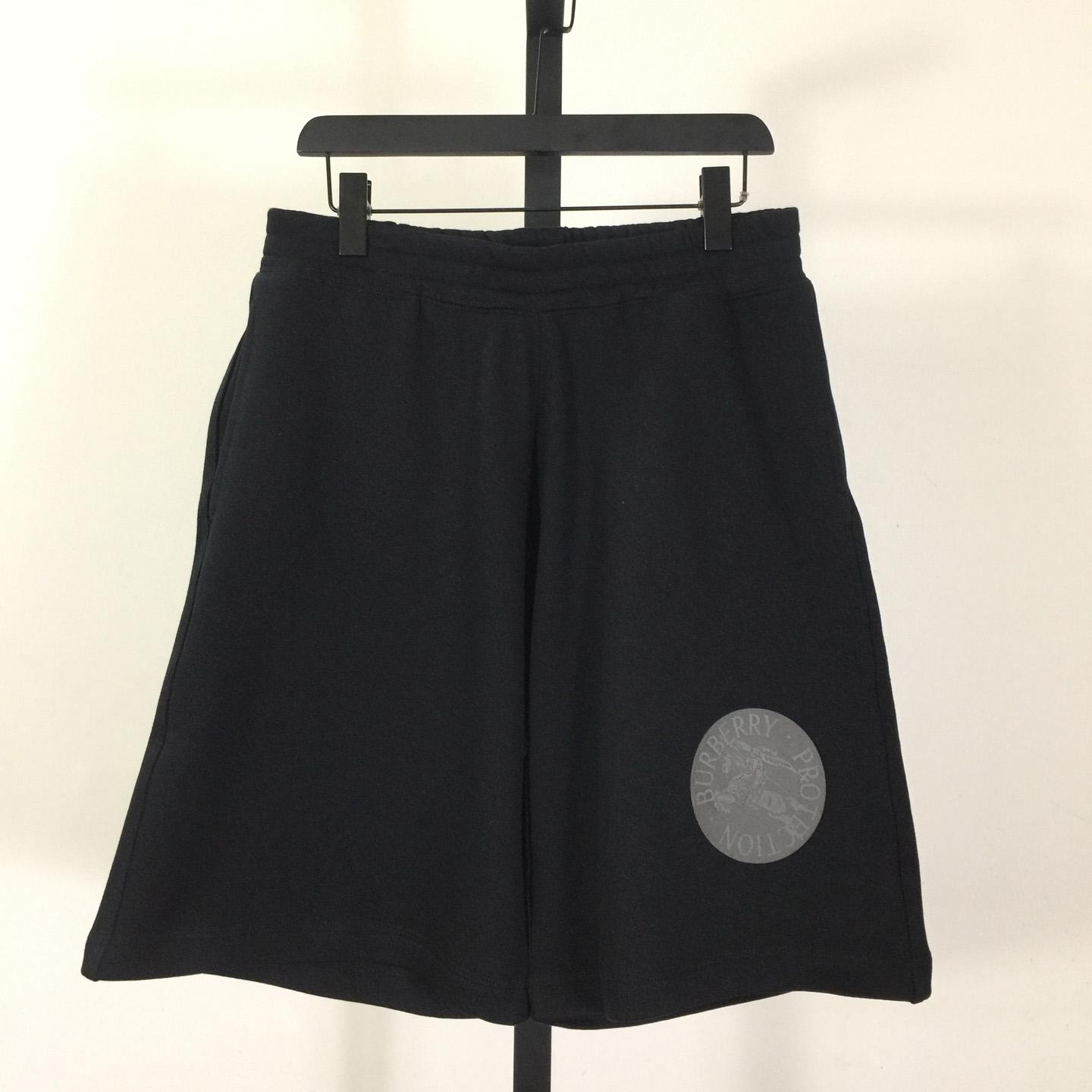 Burberry EKD Badge Cotton Shorts - DesignerGu