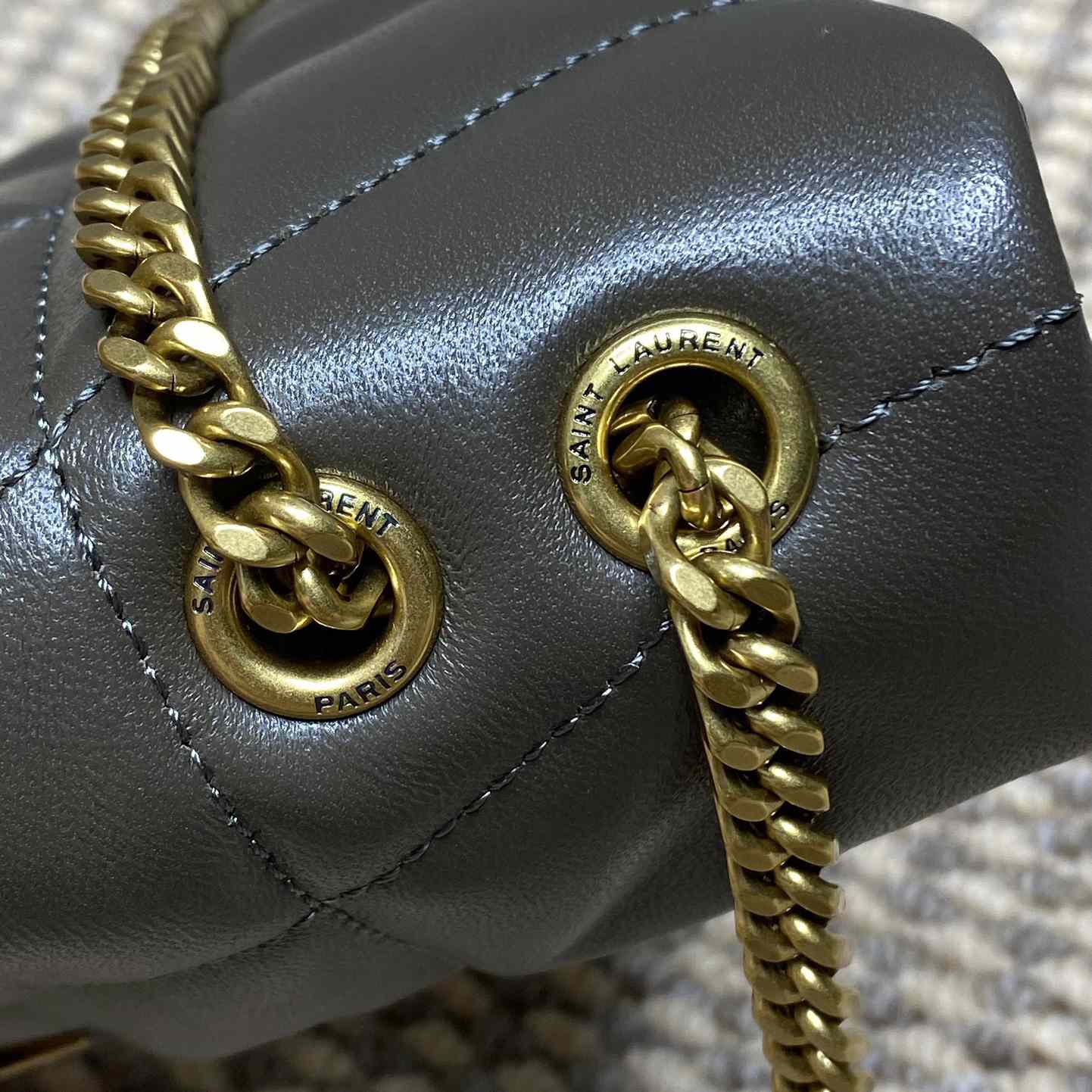 Saint Laurent Toy Puffer In Nappa Leather - DesignerGu