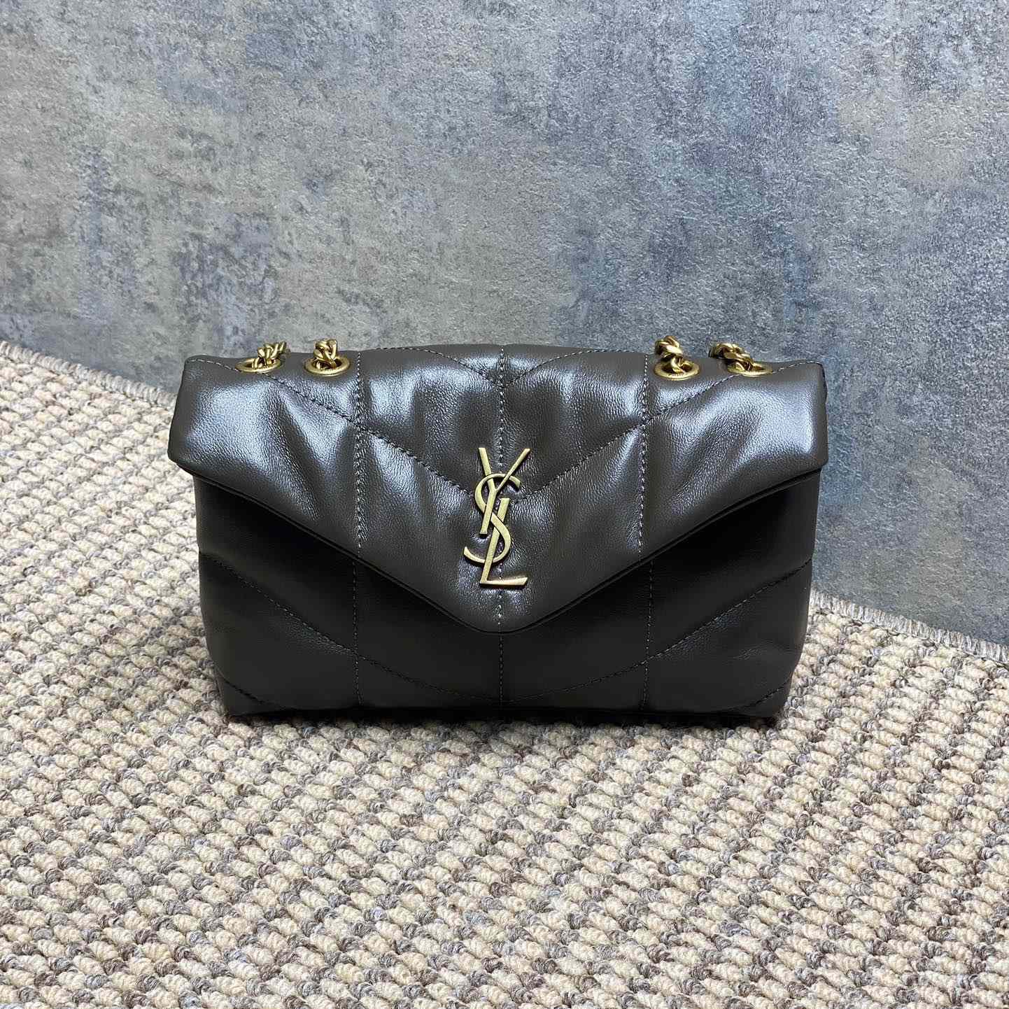 Saint Laurent Toy Puffer In Nappa Leather - DesignerGu