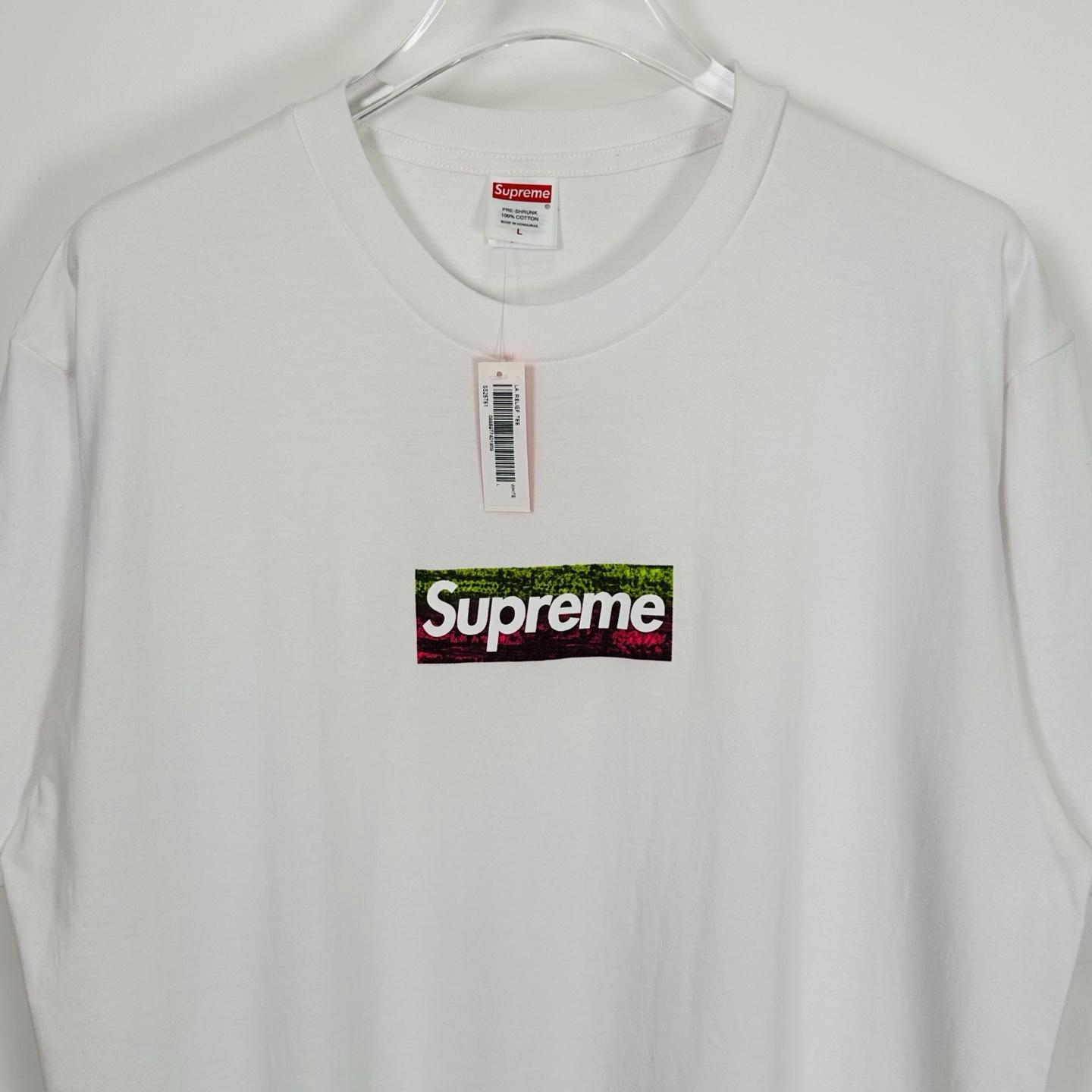 Supreme Los Angeles Fire Relief Box Logo Tee - DesignerGu