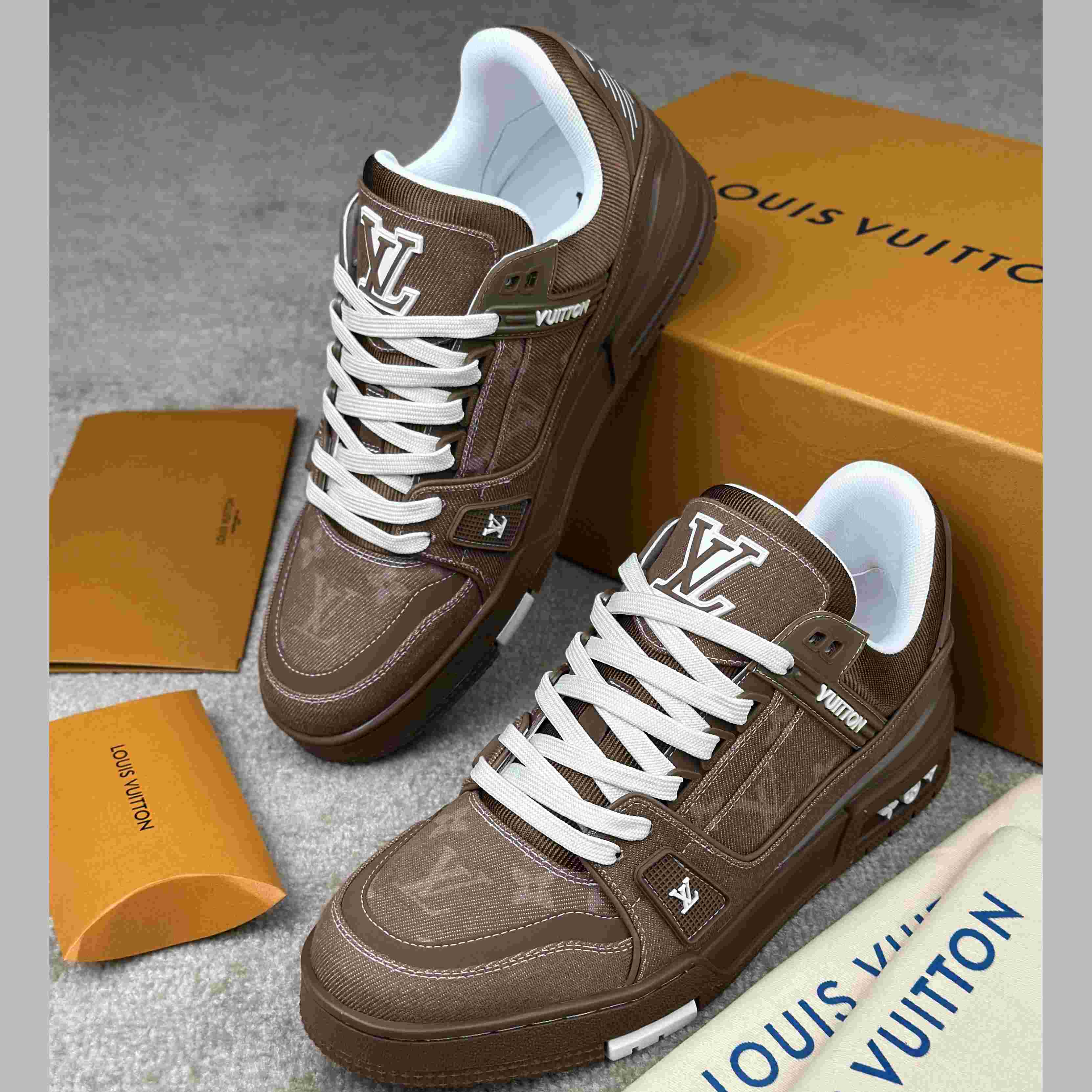Louis Vuitton LV Trainer Sneaker  1AHT23（ upon uk size） - DesignerGu