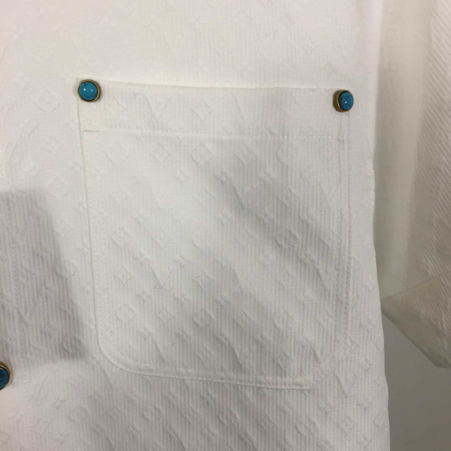 Louis Vuitton Monogram Short-Sleeved Cotton Shirt   - DesignerGu