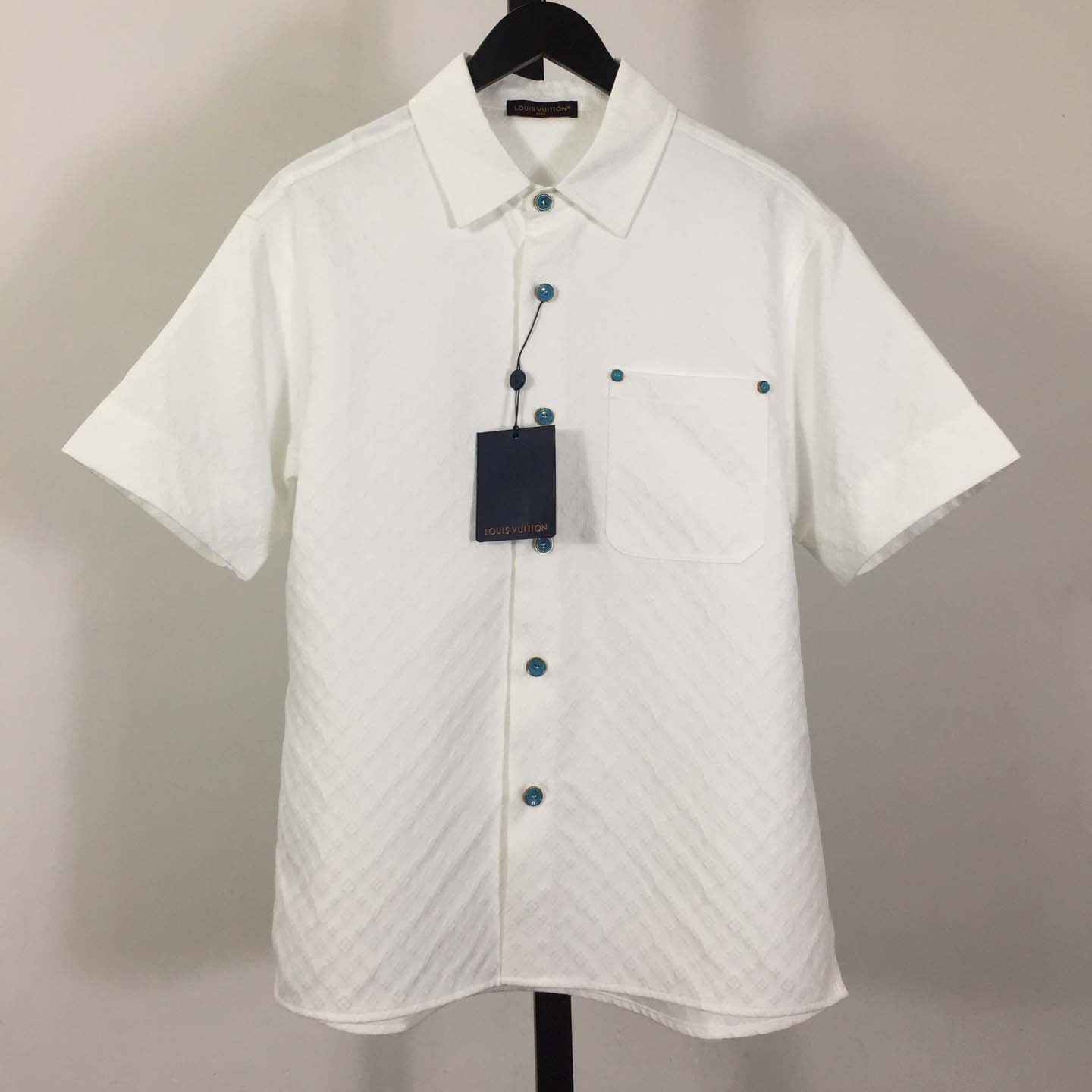 Louis Vuitton Monogram Short-Sleeved Cotton Shirt   - DesignerGu