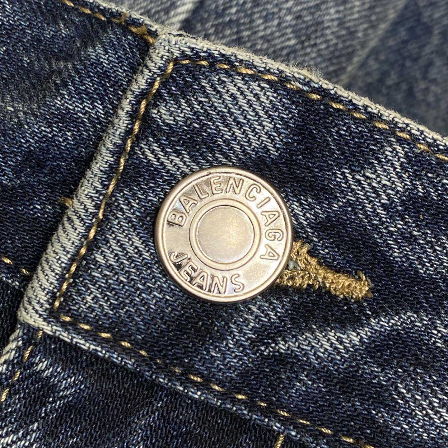 Balenciaga Flared Cargo Pants In Dark Blue - DesignerGu