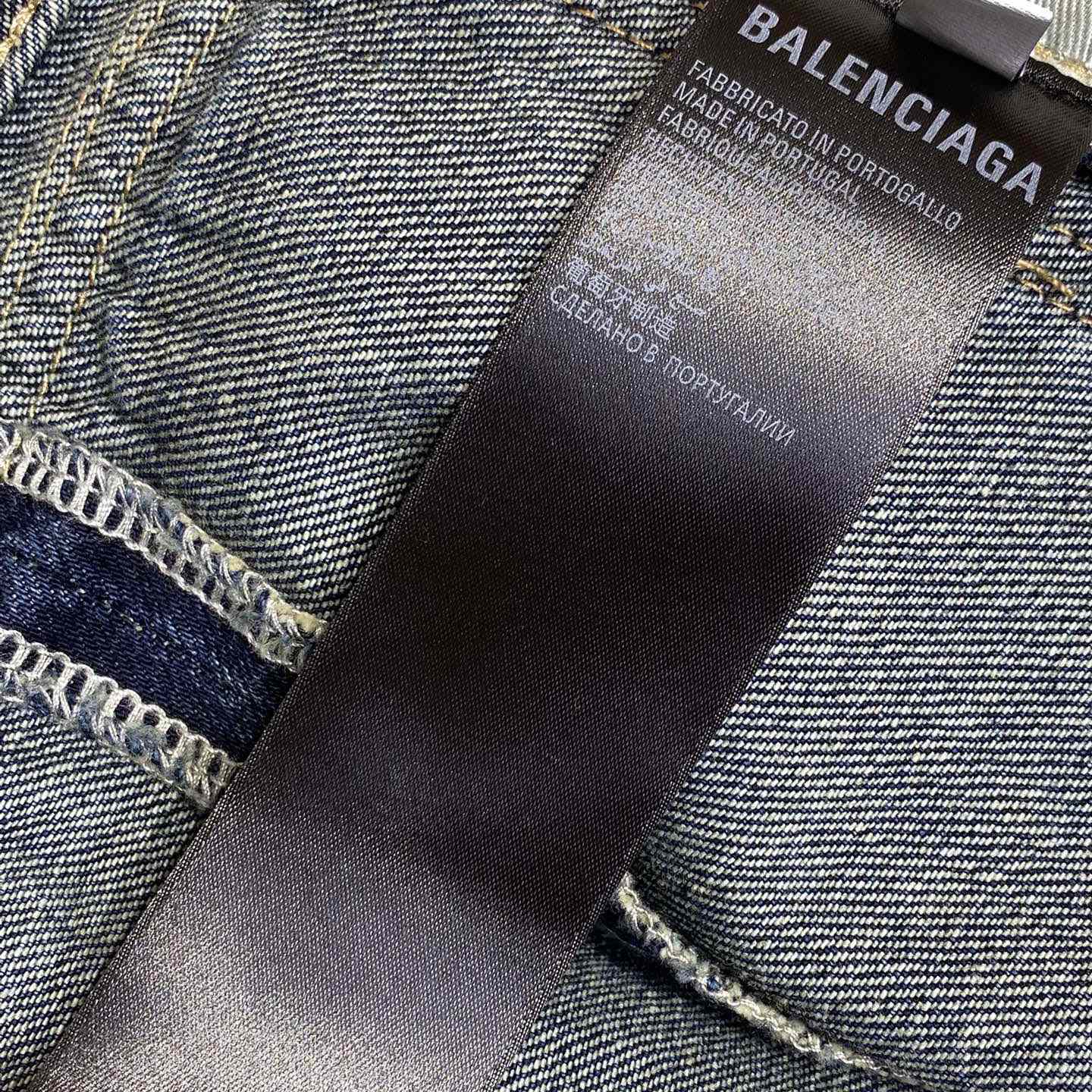 Balenciaga Flared Cargo Pants In Dark Blue - DesignerGu
