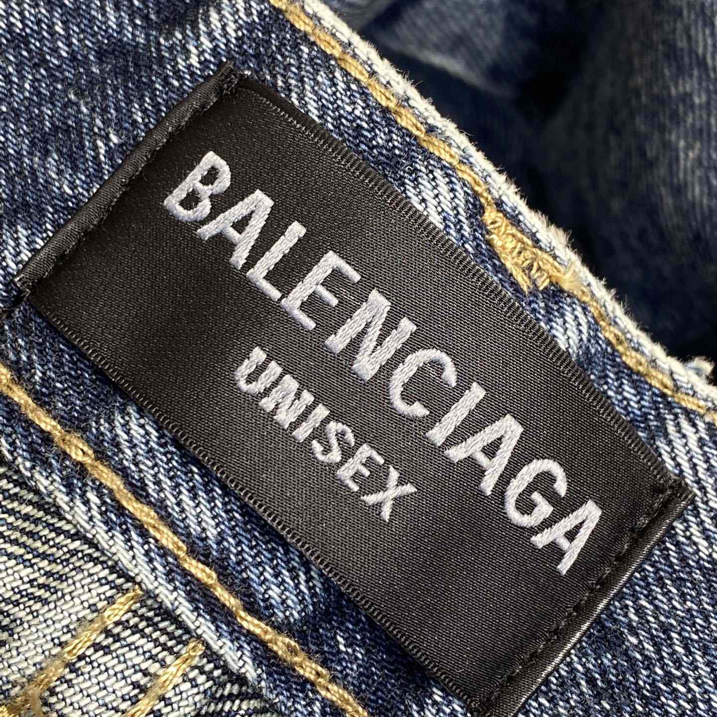 Balenciaga Flared Cargo Pants In Dark Blue - DesignerGu