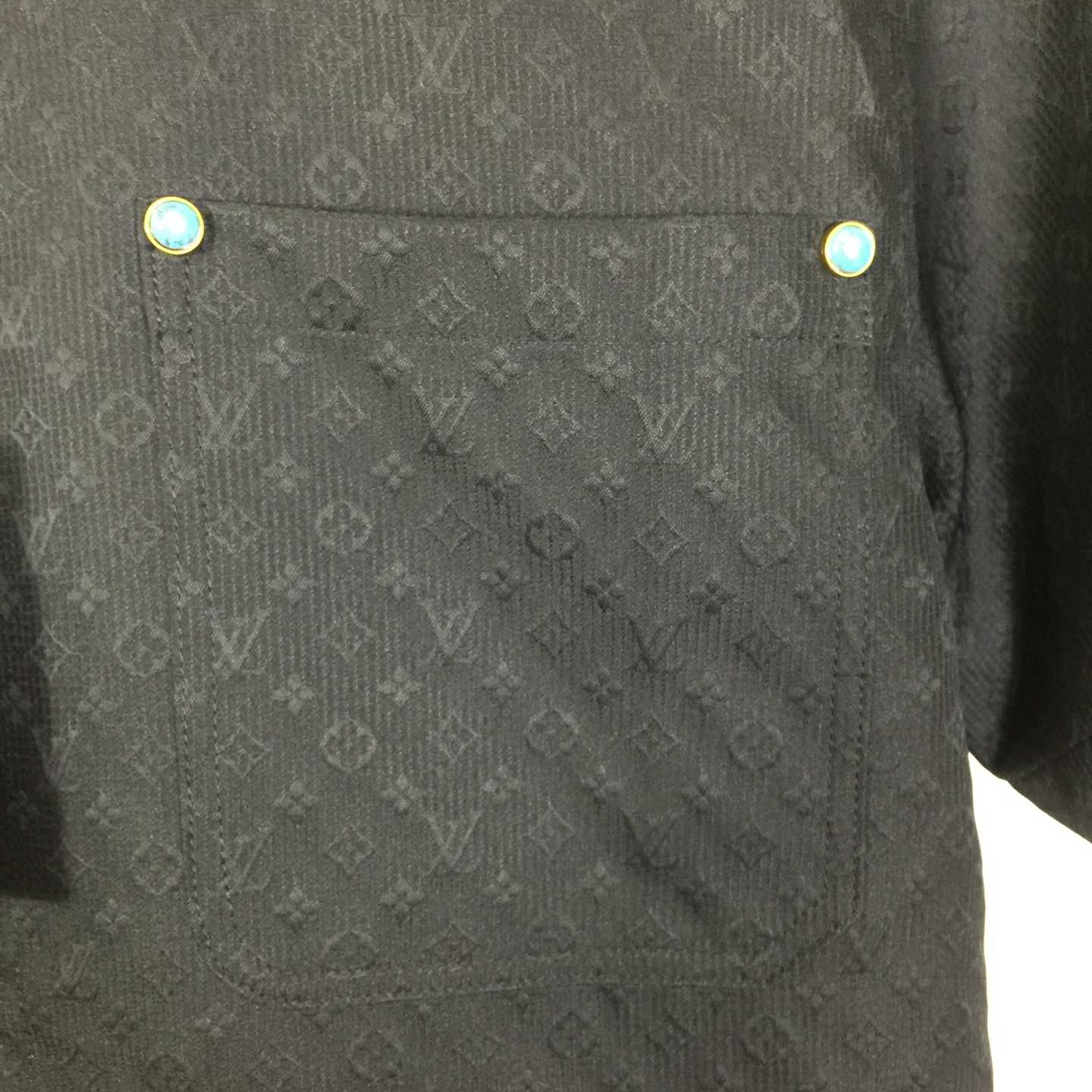 Louis Vuitton Monogram Short-Sleeved Cotton Shirt   - DesignerGu
