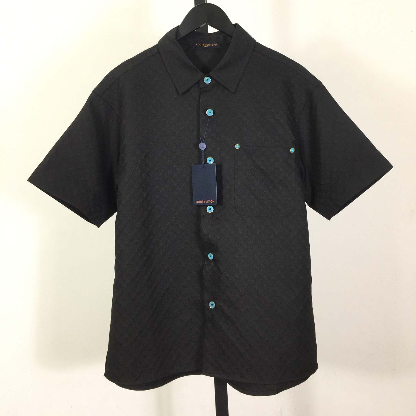 Louis Vuitton Monogram Short-Sleeved Cotton Shirt   - DesignerGu