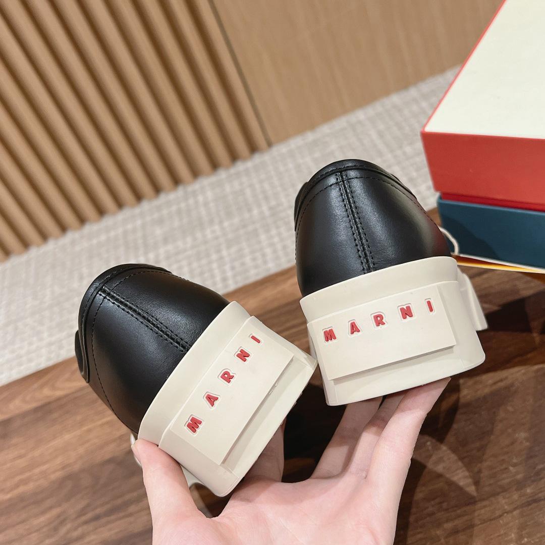 Marni Pablo Leather Sneakers  - DesignerGu