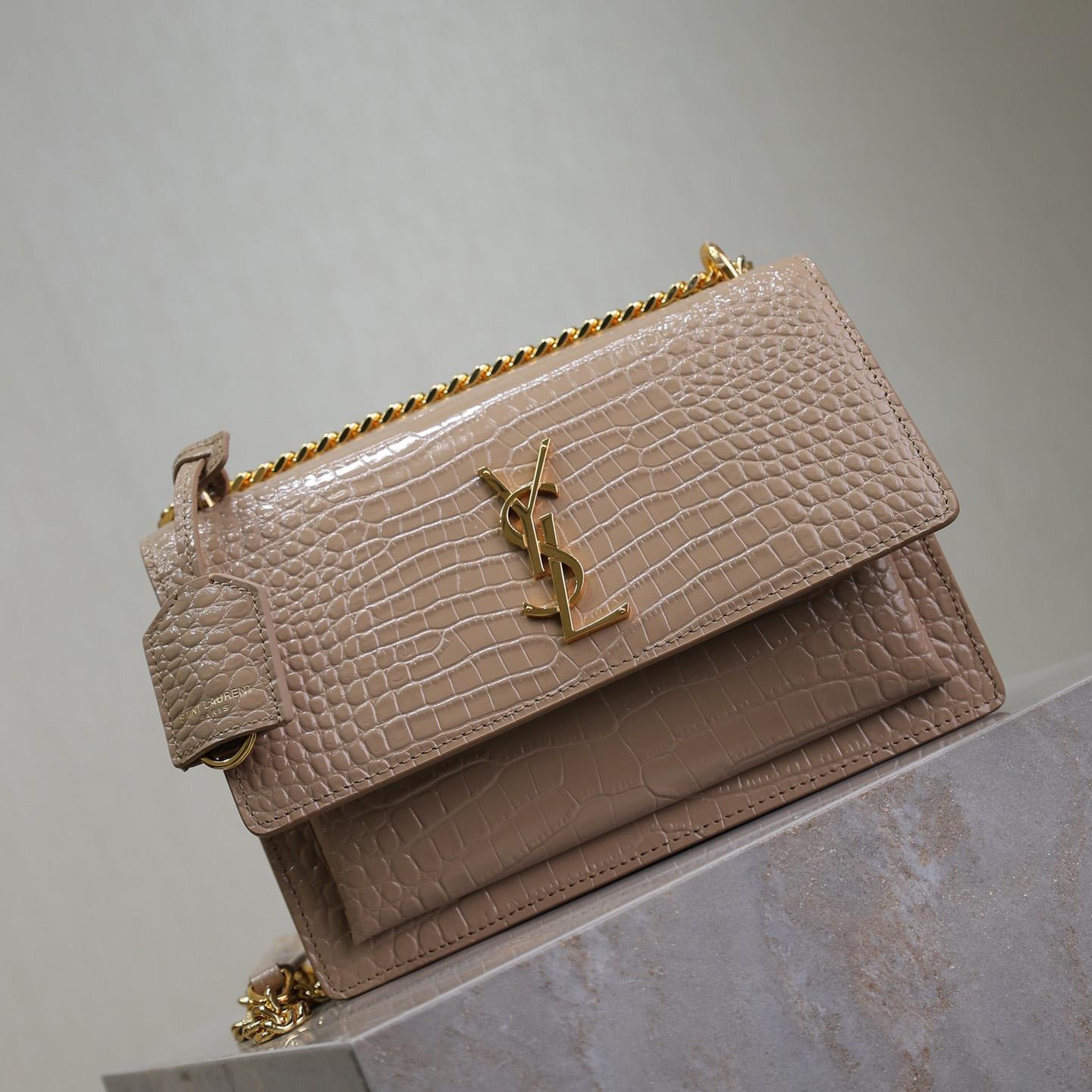 Saint Laurent Women Sunset Medium Leather Shoulder Bag （22x8x16 cm） - DesignerGu