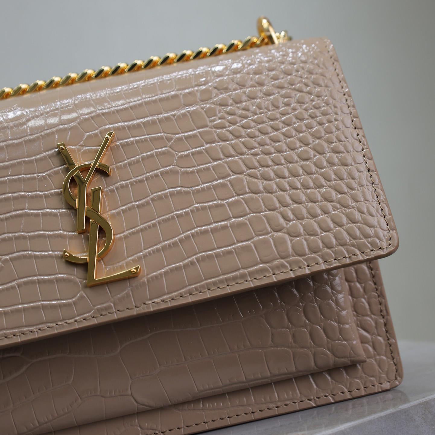 Saint Laurent Women Sunset Medium Leather Shoulder Bag （22x8x16 cm） - DesignerGu