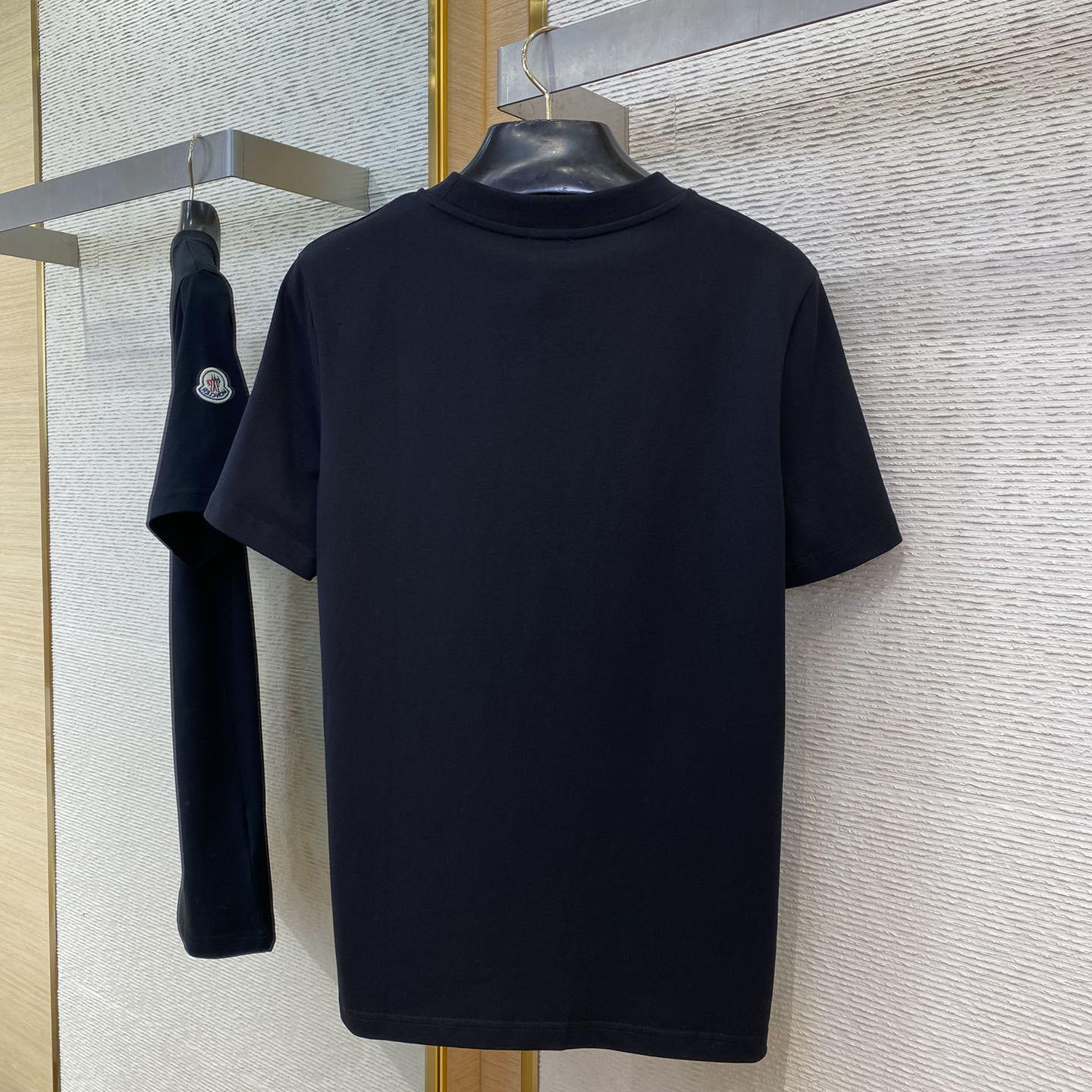 Moncler Monogram Cotton T-shirt With Pocket - DesignerGu