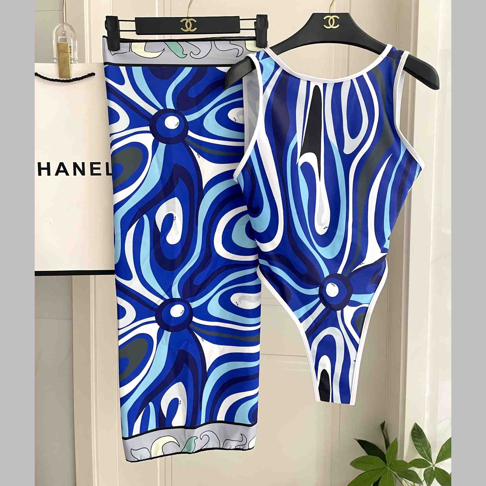 Pucci Iride-Print Swimsuit  - DesignerGu