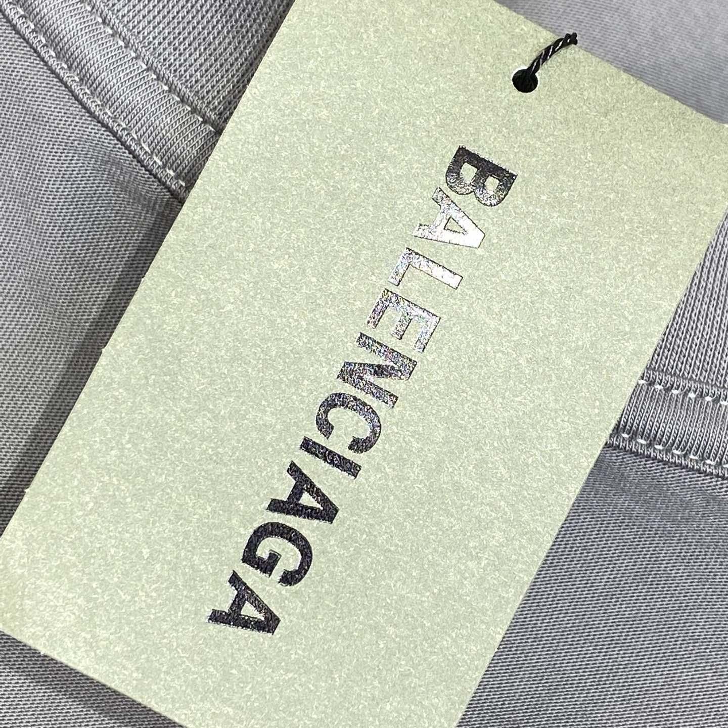 Balenciaga Human Being Shifted T-Shirt In Dark Grey - DesignerGu