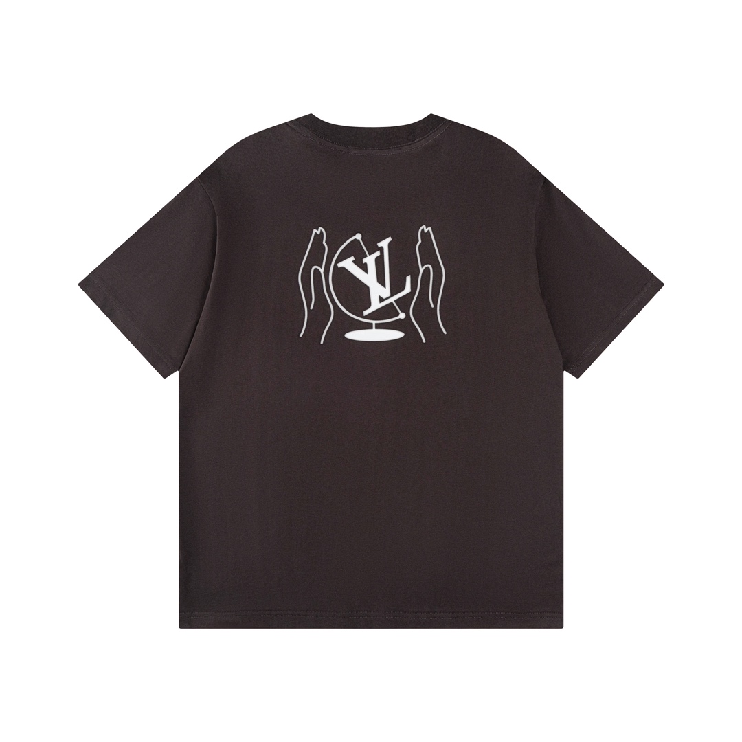 Louis Vuitton Washed Printed Cotton T-Shirt - DesignerGu