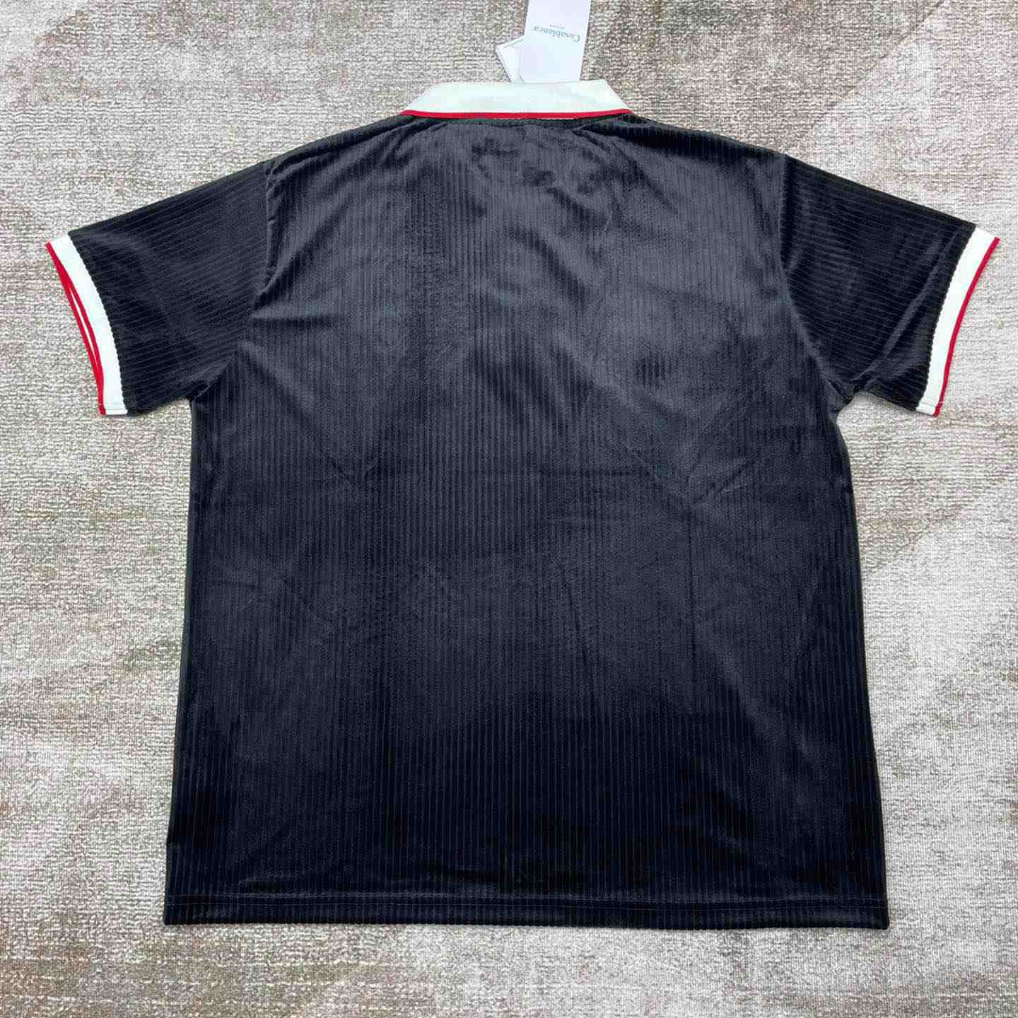 Casablanca Rib Velour Polo Shirt   c878 - DesignerGu