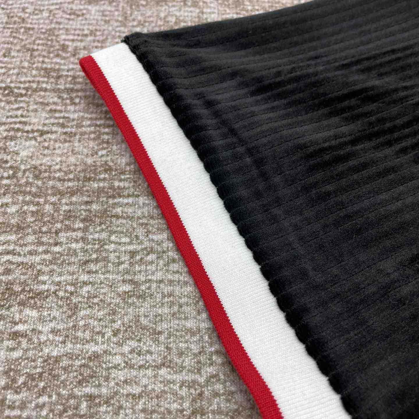 Casablanca Rib Velour Polo Shirt   c878 - DesignerGu