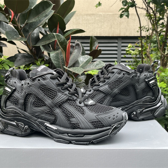 Balenciaga Runner Sneaker In Matte Black - DesignerGu