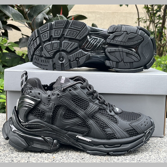 Balenciaga Runner Sneaker In Matte Black - DesignerGu
